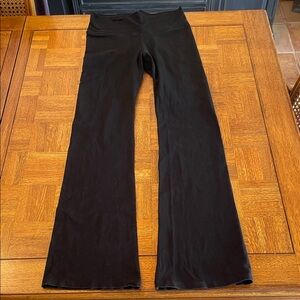 Cotton blend Black Flared Yoga Pants M